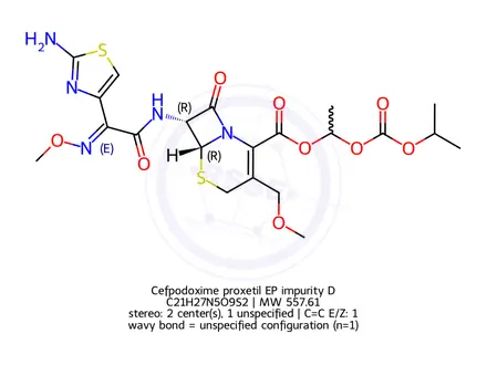 Chemical structure of Cefpodoxime proxetil EP impurity D
