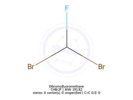 Chemical structure of Dibromofluoromethane
