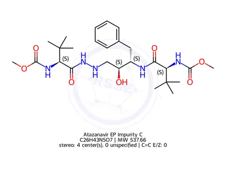 Chemical structure of Atazanavir EP Impurity C