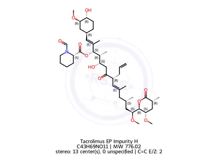 Chemical structure of Tacrolimus EP Impurity H