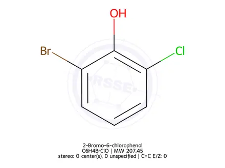 Chemical structure of 2-Bromo-6-chlorophenol