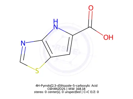 Chemical structure of 4H-Pyrrolo[2,3-d]thiazole-5-carboxylic Acid