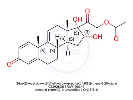 Chemical structure of Budesonide Impurity 52