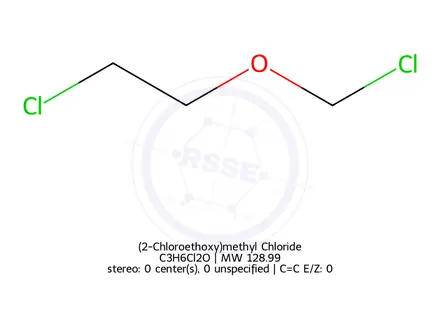 Chemical structure of 2-Chloromethoxyethylchloride