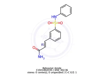 Chemical structure of Belinostat Amide