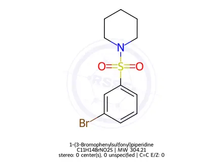 Chemical structure of 1-(3-Bromophenylsulfonyl)piperidine