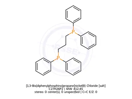 Chemical structure of [1,3-Bis(diphenylphosphino)propane]nickel(II) Chloride