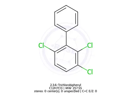 Chemical structure of 2,3,6-Trichlorobiphenyl