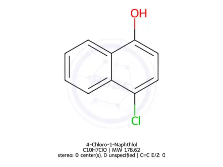 Chemical structure of 4-Chloro-1-Naphthlol