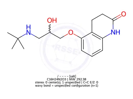 Chemical structure of Carteolol HCl