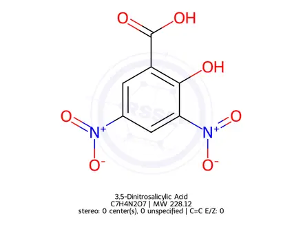 Chemical structure of 3,5-Dinitrosalicylic Acid