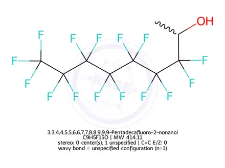 Chemical structure of 1-Perfluoroheptyl Ethanol