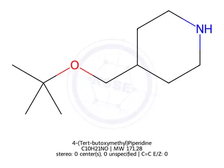 Chemical structure of 4-(Tert-butoxymethyl)Piperidine