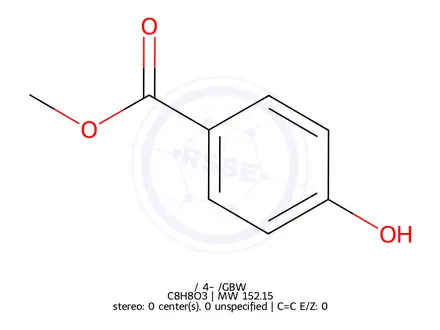 Chemical structure of Methyl 4-hydroxybenzoate