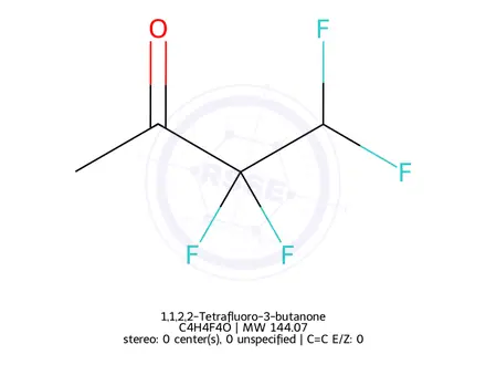 Chemical structure of 1,1,2,2-Tetrafluoro-3-butanone