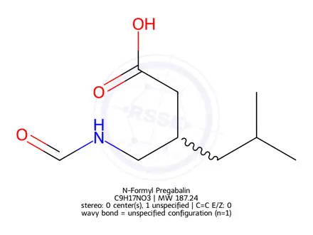 Chemical structure of N-Formyl Pregabalin