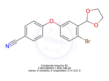 Chemical structure of Crisaborole Impurity 81