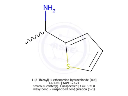 Chemical structure of 1-(2-Thienyl)-1-ethanamine hydrochloride