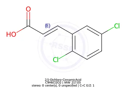 Chemical structure of 2,5-Dichloro-CinnamicAcid