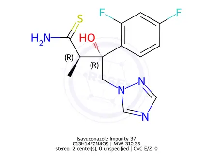 Chemical structure of Isavuconazole Impurity 37