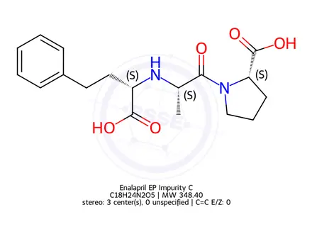 Chemical structure of Enalapril EP Impurity C