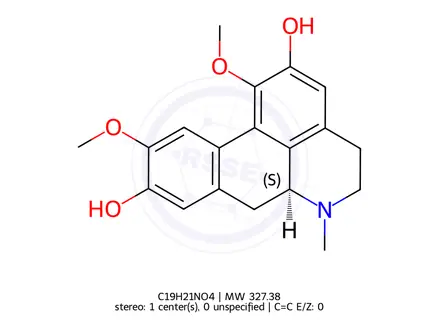Chemical structure of boldine