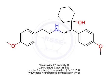 Chemical structure of Venlafaxine EP Impurity H