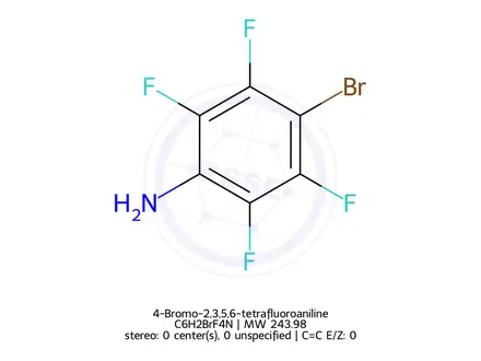 Chemical structure of 4-Bromo-2,3,5,6-tetrafluoroaniline