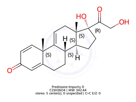 Chemical structure of Prednisone-Impurity D