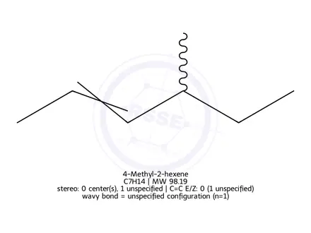 Chemical structure of 4-Methyl-2-hexene