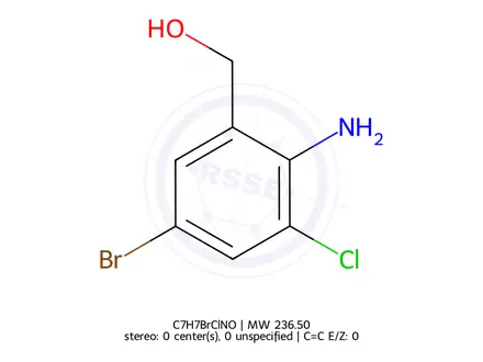 Chemical structure of (2-amino-5-bromo-3-chlorophenyl)methanol