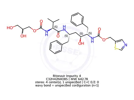 Chemical structure of Ritonavir Impurity 4
