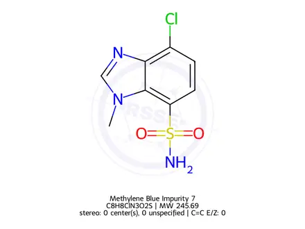 Chemical structure of Methylene Blue Impurity 7