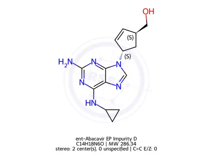 Chemical structure of ent-Abacavir EP Impurity D
