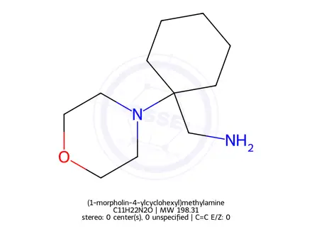 Chemical structure of (1-morpholin-4-ylcyclohexyl)methylamine