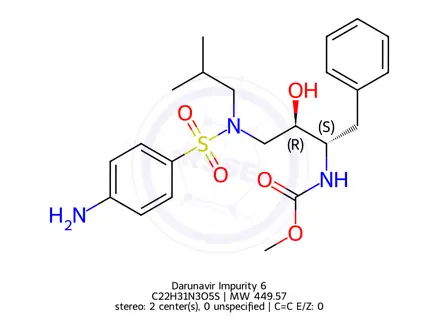 Chemical structure of Darunavir Impurity 2