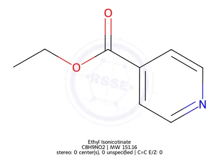 Chemical structure of Ethyl Isonicotinate