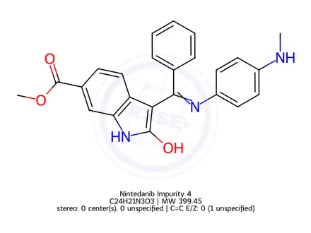 Chemical structure of Nintedanib Impurity 4