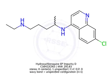 Chemical structure of Hydroxychloroquine EP Impurity D