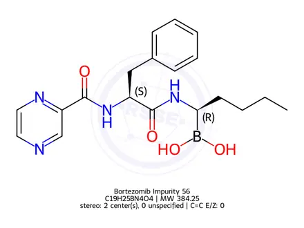 Chemical structure of Bortezomib Impurity 56