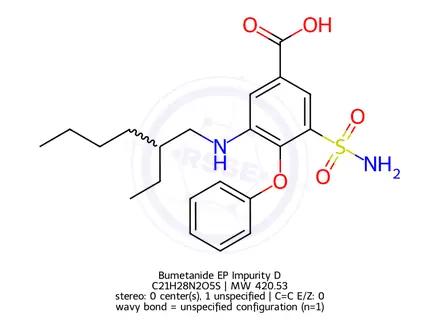 Chemical structure of Bumetanide EP Impurity D