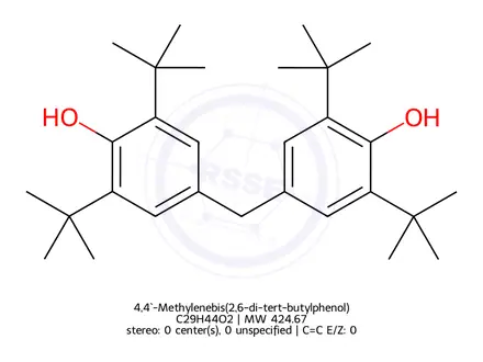 Chemical structure of 4,4`-Methylenebis(2,6-di-tert-butylphenol)