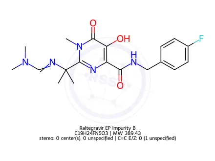 Chemical structure of Raltegravir EP Impurity B