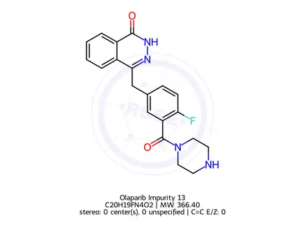 Chemical structure of Olaparib Impurity 13