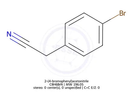 Chemical structure of 4-Bromophenylacetonitrile