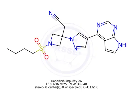 Chemical structure of Baricitinib Impurity 26