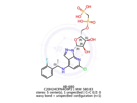 Chemical structure of AB-680