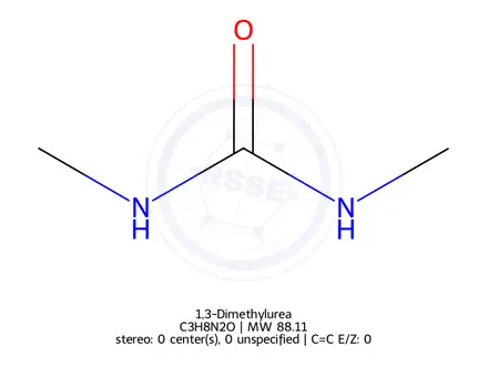Chemical structure of 1,3-Dimethylurea