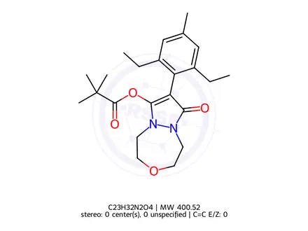 Chemical structure of Pinoxaden