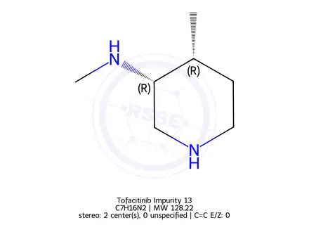 Chemical structure of Tofacitinib Impurity 13